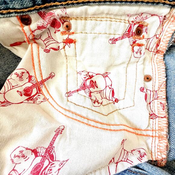 True Religion Joey Jeans Mens 33 x 33 Vintage Y2K Bootcut Western Country Denim - Picture 5 of 15